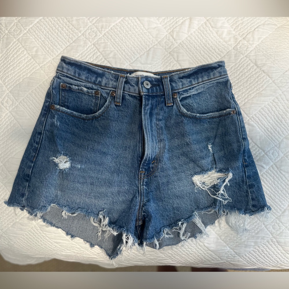 Abercrombie & Fitch Blue High Rise Shorts